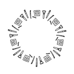 シンプルな手書きのかわいいコスメイメージのフレーム