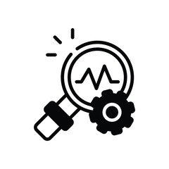 Analytic Icon vector stock illustration