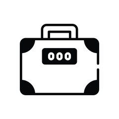 Briefcase  Icon vector stock illustration
