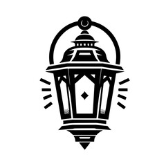 Classic Hanging Lantern Graphic Icon Illustration