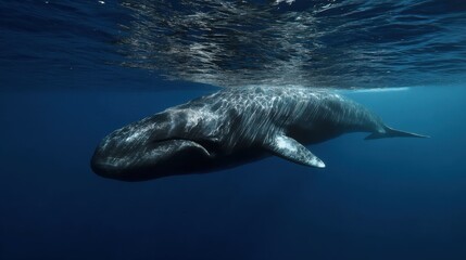 Obraz premium Cuvier's Beaked Whale: Deep Sea Encounter