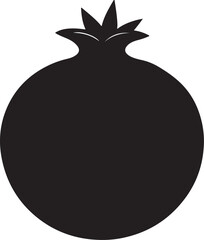 simple pomegranate silhouette