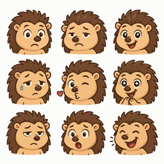 hedgehog emotions icons set cartoon vector
vector set collection cartoon animals illustrations on white background
cartoon collection hedgehog
collection of 9 cartoon animals