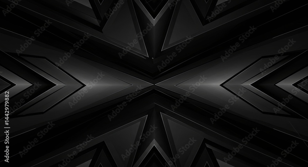 Aufkleber a black and white image of a black and white pattern of triangles