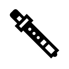 Recorder Flute Icon – Music Instrument Vector