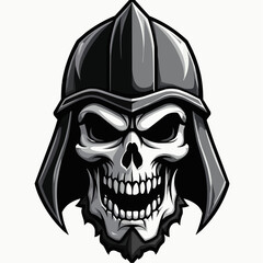 Skull Hero Mascot Logo – Esports, Gaming, and Fantasy Character Illustration