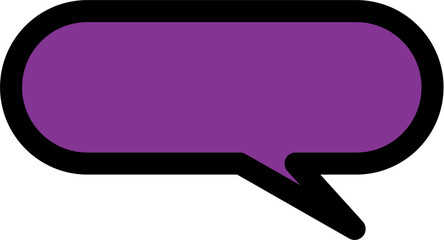 Speech bubble icon.