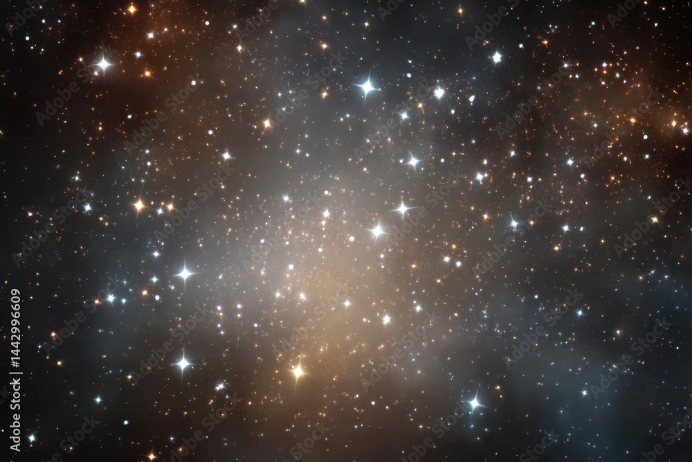 Poster ethereal cosmic expanse showcasing a breathtaking display of countless stars and celestial bodies in