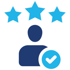 Reputation icon symbol. Vector illustration.