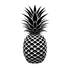pineapple sketch black illustration