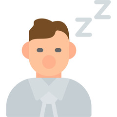 Disturbed Sleep Flat Icon
