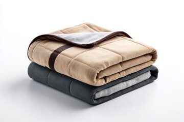 Cozy Weighted Blankets: Beige and Gray, Soft and Comfortable, Perfect for Relaxation and Sleep