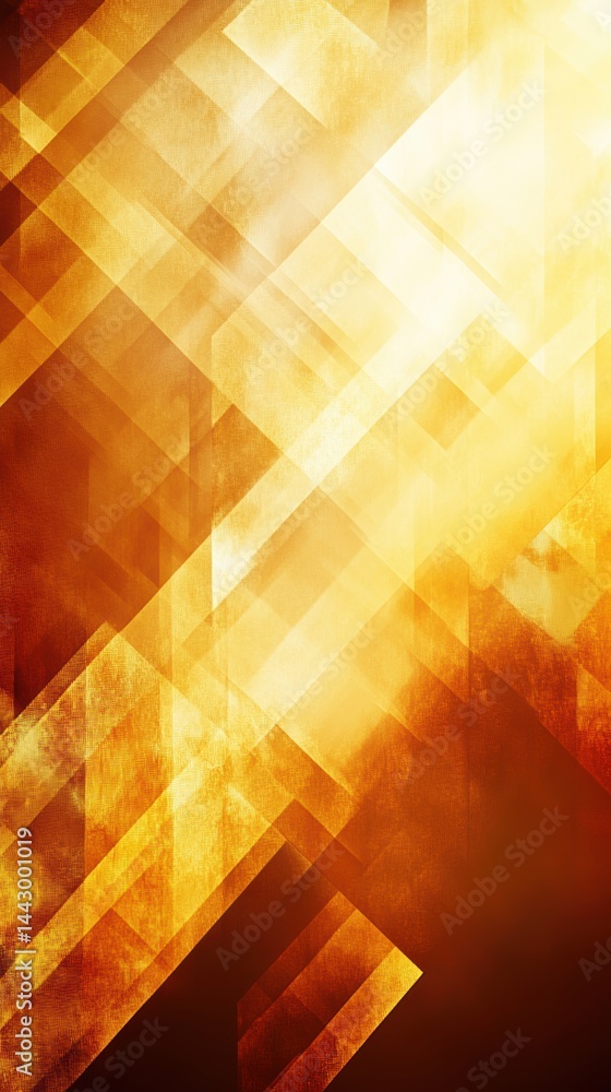 Poster abstract golden geometric background with luminous effect modern art pattern radiant texture backdro