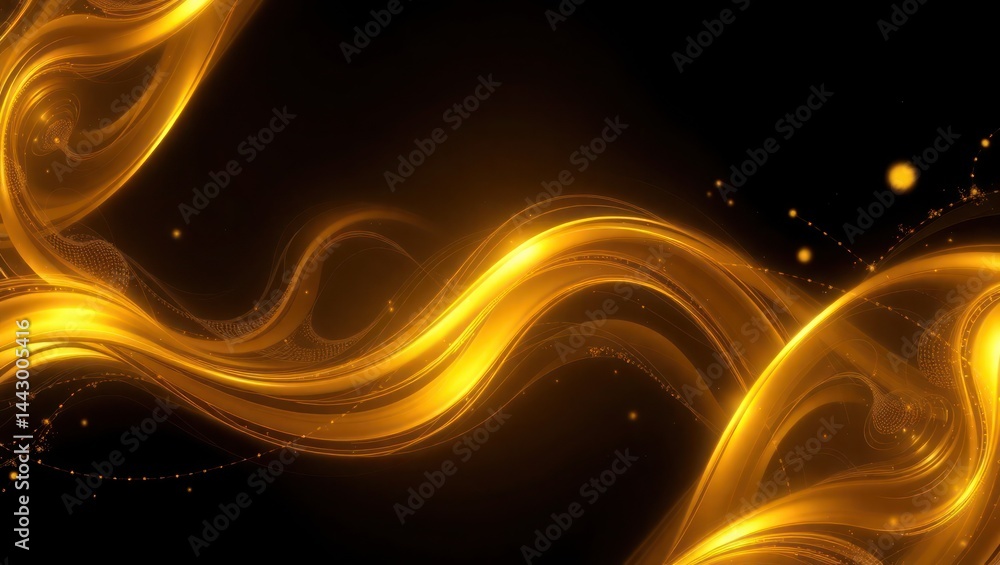 Poster abstract background with glowing lines