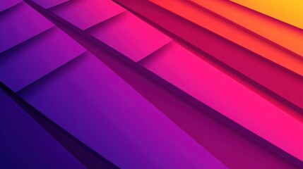 Abstract vibrant geometric layered design