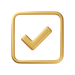 3d checkmark success icon