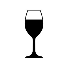 wine glass icon vector