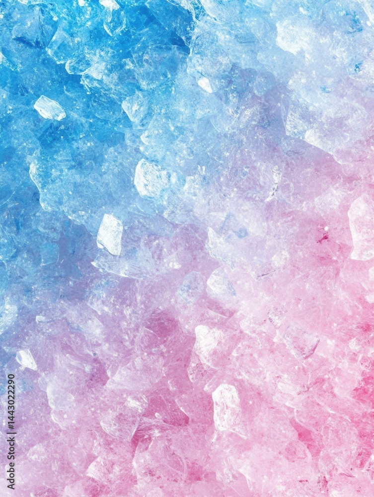 Aufkleber abstract crystalline texture with a gradient of blue to pink creating a cool and refreshing visual m