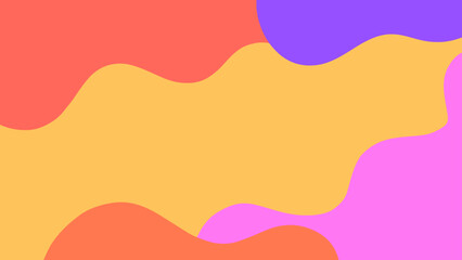 Aesthetic background with fluid waves of pastel colors