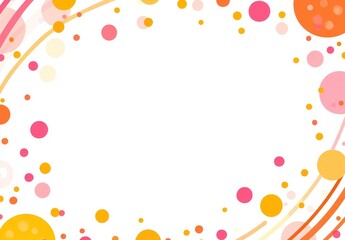 Colorful, playful circles and swirls