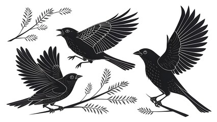 vector illustration of a bird  design