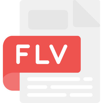FLV Flat Icon