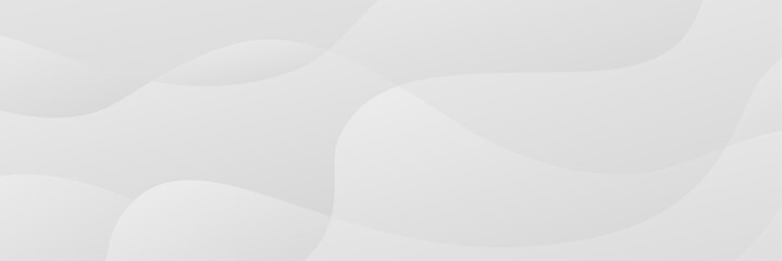 White abstract waves with 3D depth effect. Ideal for backgrounds or presentation slides.