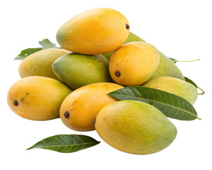 Fresh Ripe Mango Isolated on Transparent Background &ndash; High-Quality Tropical Fruit PNG