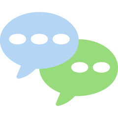 Ellipse Speech Bubble Flat Icon