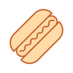Hot Dog Vector Icon