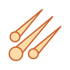Meteor Shower Vector Icon