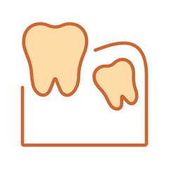 Wisdom Tooth Vector Icon