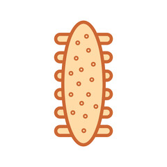 Sea Cucumber Vector Icon