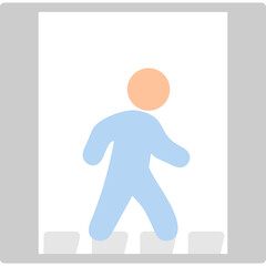 Pedestrian Flat Icon