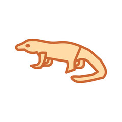 Komodo Dragon Vector Icon
