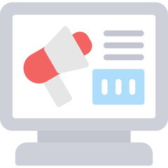 Digital Marketing Flat Icon