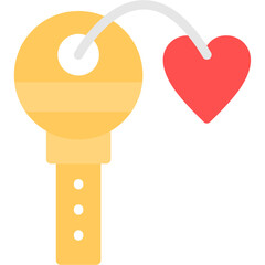 House Keychain Flat Icon