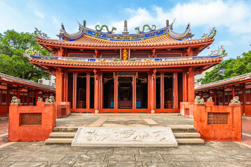 Obraz premium Tainan Confucian Temple, aka First Academy of Taiwan, in Tainan, Taiwan. Translation: 