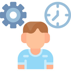 Time Management Flat Icon