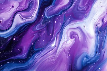 Abstract swirls of vibrant purple and blue hues.