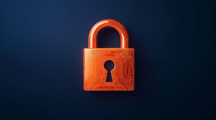 Cyber Security Data Protection Lock Concept Digital Privacy