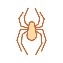 Black Widow Spider Vector Icon
