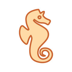 Sea Horse Vector Icon