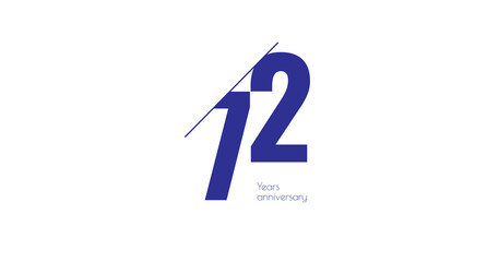 Celebrating twelve years with sleek, modern design. Anniversaries mark milestones and achievements, fostering pride and connection.