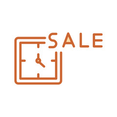 Midnight Sale Vector Icon