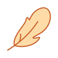 Peacock Feather Vector Icon