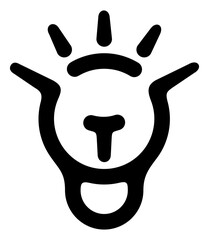 Glowing light bulb, creative ideas. Innovative thoughts, groundbreaking discoveries and advanced technology, illustration