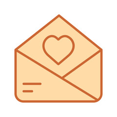 Love Letter Envelope Vector Icon
