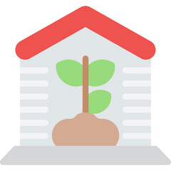 Sustainable Housing Flat Icon