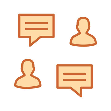 Testimonial Database Vector Icon